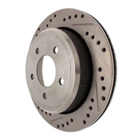 Centric StopTech Select Sport Drilled and Slotted Brake Rotor; Rear Right, StopTech 227.61073R